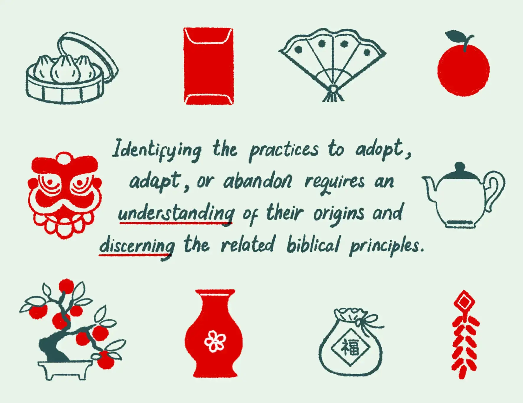 Identifying the practices to adopt, adapt, or abandon requires an understanding of their origins and discerning the related biblical principles.